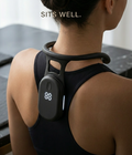 Smart posture corrector hidden under clothing - discreet invisible fit