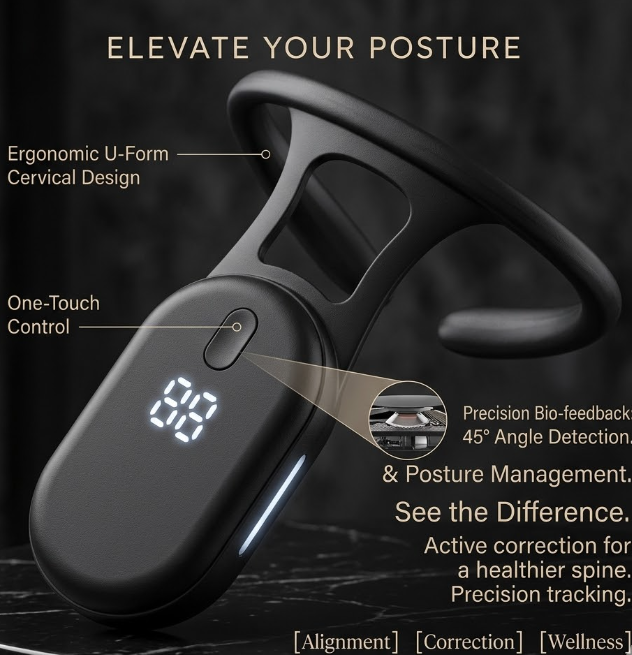 AlignPro posture trainer USB rechargeable - app-free single-button use