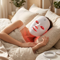 LED face mask red light mode - anti-aging collagen treatment